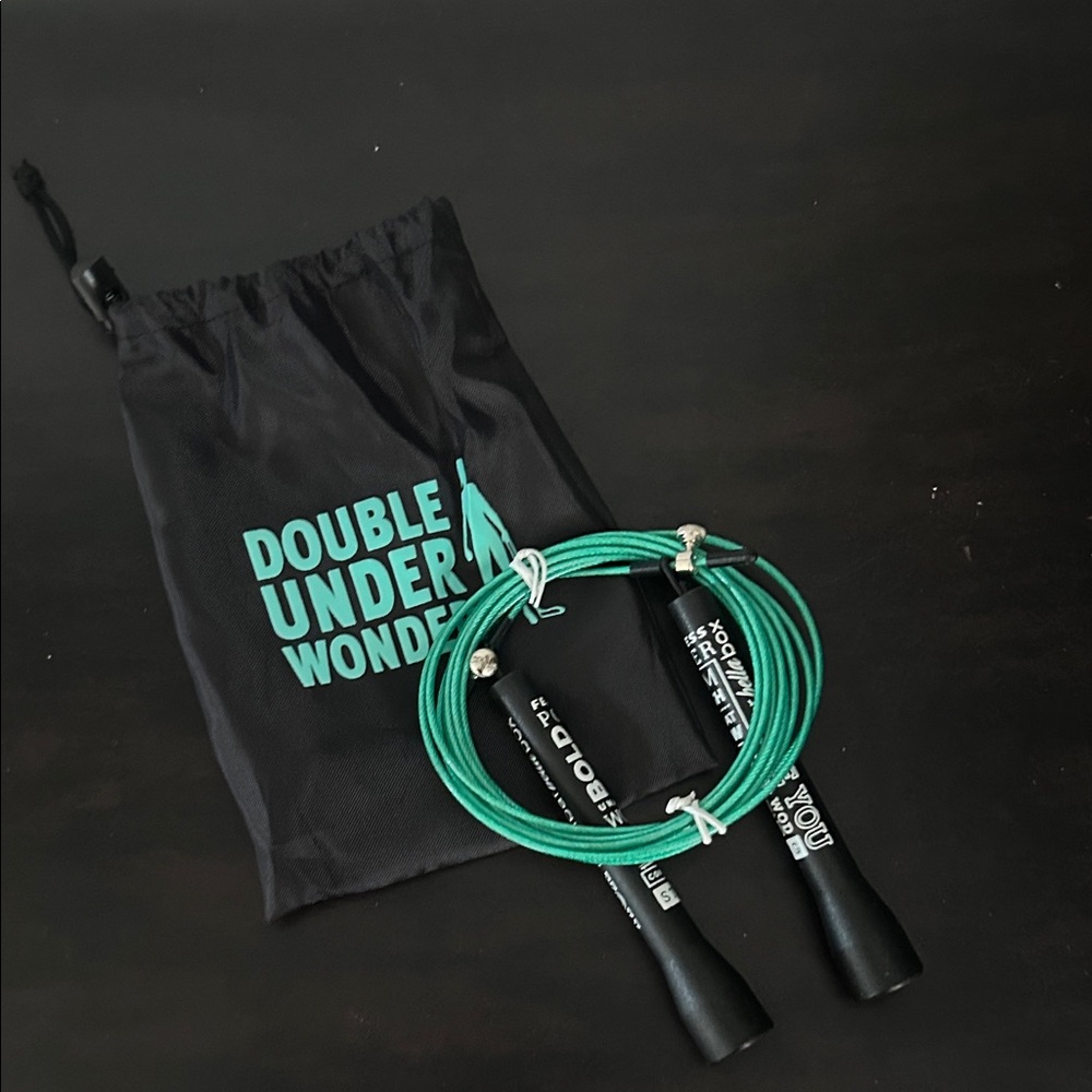 Double Under Wonder Jump Rope w/ Drawstring Bag